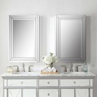Uttermost 8027 B Alanna Stepped Bevel Frameless Modern Vanity Mirror Wall Decor