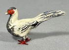 Vintage Miniature German Putz Pheasant Composition Nativity Farm Dollhouse