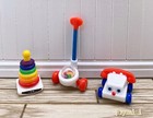 3pcs Dollhouse Miniature Baby Kid Corn Popper Rainbow Stacking Telephone Toy Set