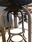 Vintage Toledo Steel Industrial Drafting Table Stool Adjustable Chair Antique