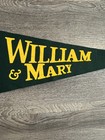 Vintage William And Mary College  Pennant   The Tribe Of Williamsburg  Va