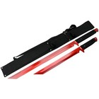 2pc Set 26     18  Ninja Samurai Katana Swords Machete Full Tang Blade Red