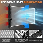 Kuiperauto 24 13   Aluminum Radiator Compatible 2002-2008 Dodge Ram 1500
