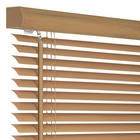 Cordless Window Minds Mini Blinds 1  Slats Woodtone Vinyl Blind