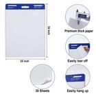 Comix Sticky Easel Pad 25 X 30 Inches Flip Chart Paper For Teachers Large Self