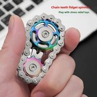 Spinner Fidget Stress Metal Relief Toy Hand Gear Desk Toys For Adults