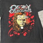 Vintage Ozzy Osbourne Shirt Mens Xl Black 1991 Band Tee Finger Blood 90s Rock