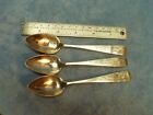 Lot Of 3 Early Coin Silver Spoons  hs 