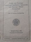 1922 Antique Book Freight Passenger Land Grant Military War Army Agreements Rare