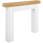 Homcom Modern Fireplace Mantel Fireplace Surround W  Leg