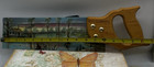 Vintage Hand-painted Hand Saw W  Swamp Cottage Scene -17  Folk Art Decor 2002