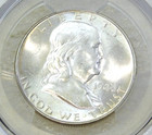 1948 P Franklin Half Dollar Pcgs Ms64fbl Frosty Just Graded New Holder  c343d