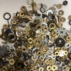 48 Grams Misc Clock watch Parts gears washers etc steampunk crafts altered Art 