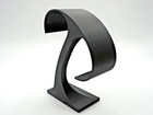 Black Plastic Watch Stand     Curved Display Stand holder For Watches   Bracelets