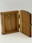 Vintage Leave A Note Wooden Trinket Box Clock Will Be Back Spinner