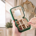 Plush Velvet Travel Jewelry Case  Organizer  Box  Small Case For Women  Earring