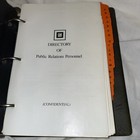 1986 General Motors Directory Of Public Relations Personnel  W photos Rare Look 