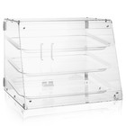 3-tier Commercial Acrylic Bakery Pastry Display Case With Trays For Desserts