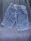 Disney Baby 0-3m Blue Denim Bermuda Shorts Pull-on Elastic Waist Solid