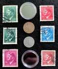 Rare Ww2 German Coins   Stamps Set Of Historical Artifacts - Collectors Set
