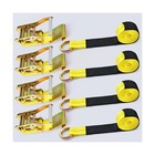 Trekassy Car Tie Down Straps For Trailers With Flat Hooks  2  X 120  Heavy Du   
