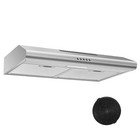24in Under Cabinet Range Hood 230cfm Stainless Steel Kitchen Vent W led New