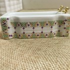 Dollhouse Bathroom Rectangle Ceramic Bathtub Miniatures Furniture