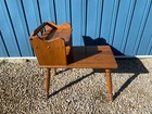 Antique Vintage Mid Century American Colonial Baumritter Two Tier Side End Table