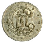 1857 Three Cent Silver   Original Au About Uncirculated   Priced Right 