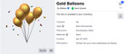 Roblox Gold Balloons Admin Code Confetti Party Celebration - Exclusive Item