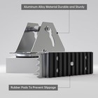 Extension Ladder Feet Kit Aluminum Safety Shoes Replacement Parts Silver 2p