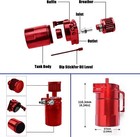 Oil Catch Can Kit Reservoir Baffled Tank With Breather Filter Universal Aluminum