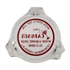 Vintage Clear Glass Ashtray   Caruso s Wines-liquors-beer   Linden New Jersey Nj