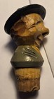 Vintage Wood Carved Wine Bottle Cork Stopper