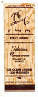 Terrace Isle Matchbook Matchcover - San Francisco - Tiki