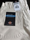 Dickies 1953nt Utility Pants Relaxed Fit Beige Canvas Cotton 34x32