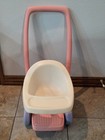 Vintage Little Tikes Stroller Carriage Buggy White Pink Child Size Baby Doll Toy