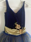Girls Blue Sleeveless Ballet Dance Dress Tutu Tulle Skirt  Size M