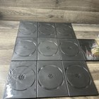 Lot Of 10 Empty Black Dvd cd Cases Single Disc Inspected Clean Slim Standard
