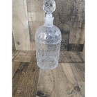 Vintage 1960s Guerlain Bee Embossed 10  Glass Perfume Bottle Empty France Rare