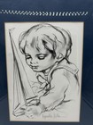 Hyacinthe Kuller Pencil Signed Lithograph Of Child With Sailboat Framed 18  X14 