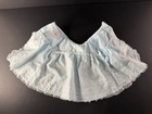 Vintage 1980s Mayfair Baby Girl Dress Size 0-3 Months Lace Frilly Blue
