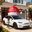 6 Ft Inflatable Outdoor Decoration Santa Hat Christmas Blow Up With Led Lights