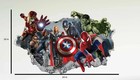 Marvel Avengers Superhero Wall Decal 3d Style Kids Room Decor 16x24 New