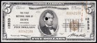 Scarce 1929  5 Hope  Ar Arkansas National Banknote  Free Shipping  A004218a