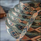 Country Brook Design   1 1 2 Inch Terracotta Arrows Polyester Webbing  5 Yards