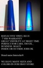 12  X 48   Blue  Reflective Vinyl Adhesive Cutter Sign Special Price