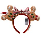 Disney parks Christmas Minnie Ears Bow Mickey Mouse Gingerbread Headband 2020
