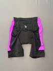 Nwt Beroy Women s 3d Gel Padded Cycling Shorts Black Magenta Pink