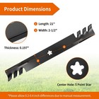 Mower Blades 21 Mulching Gator Craftsman Husqvarna 21 Pack 138498 Budrash 138971